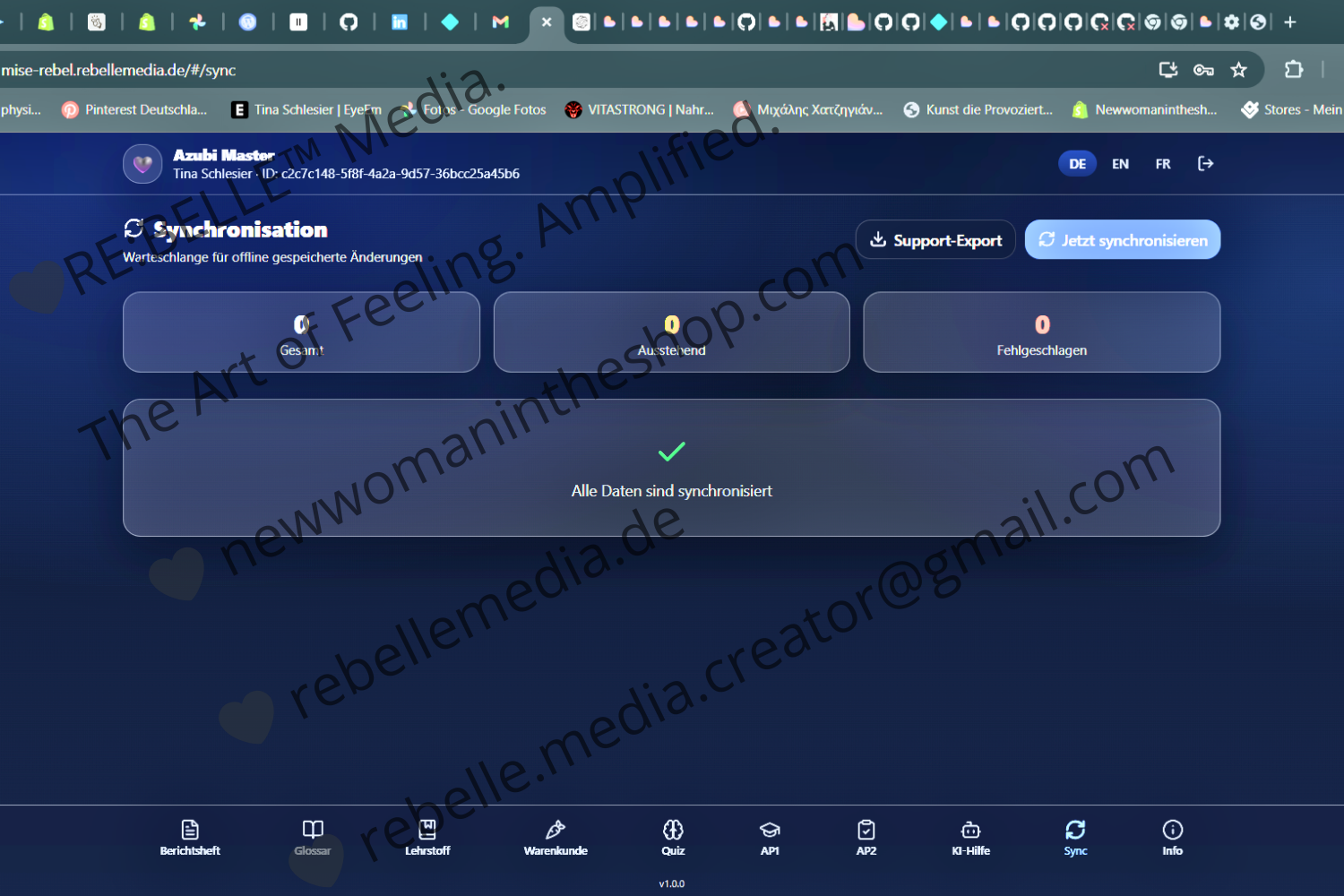 Screen: Synchronisation